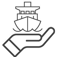 Marine Transit Insurance - Vector Icon