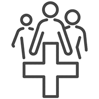 Group Health Insurance - Vector Icon