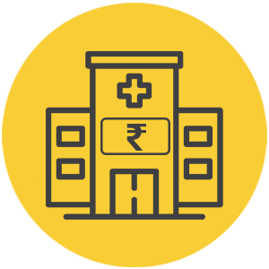 Hospitalization Expenses Vector Icon - SBI General Group Health Insurance
