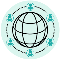 Global Vector Icon - Network Bajaj Allianz Workmen Compensation Policy